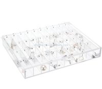 カスタム パーシペックス スライディング蓋ボックス アクリル宝石スライド蓋ボックス NAB-1776