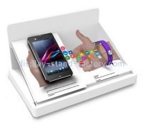 OEM customized acrylic phone display stand plexiglass mobile phone display stand NDS-044