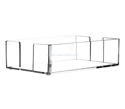 Perspex фабрика подгонять акриловый лоток держателя бумаги ткани STD-270