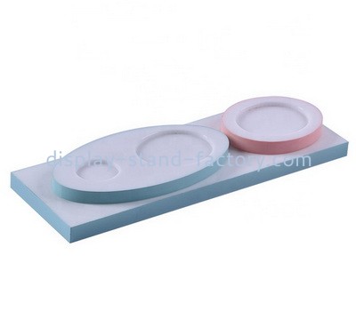 Perspex factory customize acrylic counter top makeup display block NMD-779