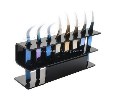 Acrylic supplier customize plexiglass tweezer display stand NMD-684