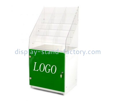 Custom floor standing plexiglass acrylic leaflet holders NBD-715