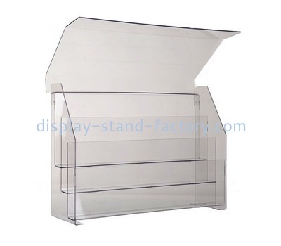 Özel şeffaf akrilik lucite broşürlük NBD-713