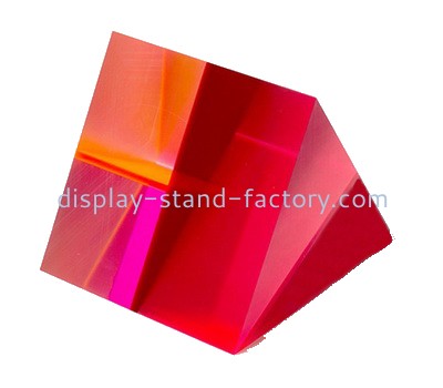 Custom triangle neon red plexiglass display block NBL-190