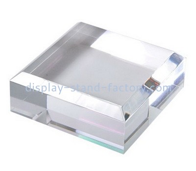 Custom clear acrylic beveled display block NBL-036