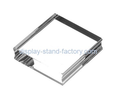 Custom clear acrylic stamp block with groove NBL-005