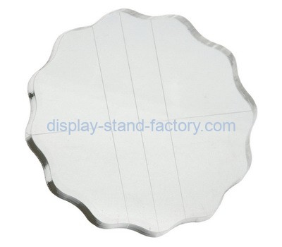 Custom acrylic beveled block with grid lines NBL-003