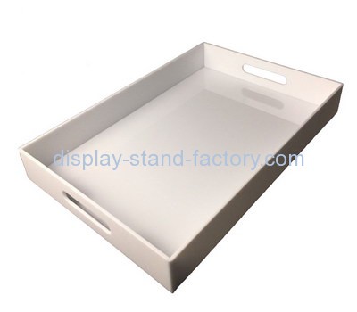 Customize white serving tray with handles STD-154