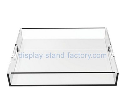 Customize acrylic serving platter with handles STD-122