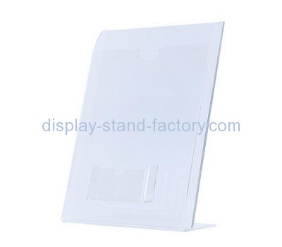 تخصيص حامل لافتات أكريليك مع جيب لبطاقة العمل NBD-544