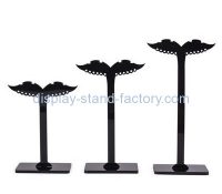 Customize acrylic black earring display NJD-164