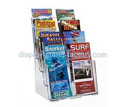Retail display racks manufacturers custom design plastic literature display stands NBD-186
