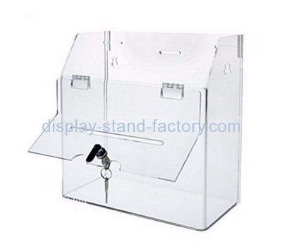 Acrylic display manufacturers customized fundraising collection ballot boxes NAB-305