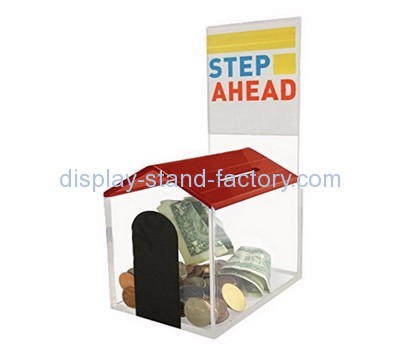 Acrylic display manufacturers customized ballot charity collection boxes for sale NAB-301