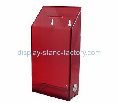 Acrylic display manufacturers customized clear large acrylic ballot box BB-143