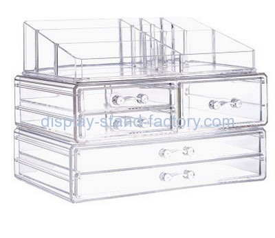 Acrylic display supplier customize acrylic 5 drawer organizer for makeup NMD-173