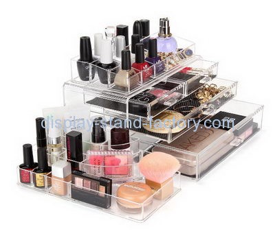 Acrylic display manufacturers customize professional cheap makeup storage organizers NMD-144