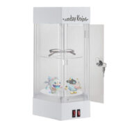 Wholesale custom acrylic lockable 2-tier LED display cabinet