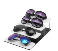 Wholesale custom acrylic 4-tier eyeglasses display risers