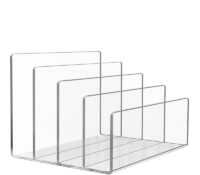 Wholesale custom acrylic 4 sections file holder