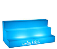 Wholesale custom acrylic 3-tier illuminated liquor display shelf
