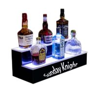 Custom acrylic luminous night club wine display stand