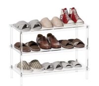 Custom acrylic shoe storage shelf