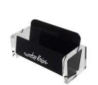 Custom acrylic countertop business name card holder