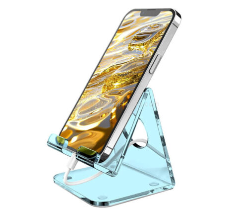 Custom acrylic phone holder for office desk