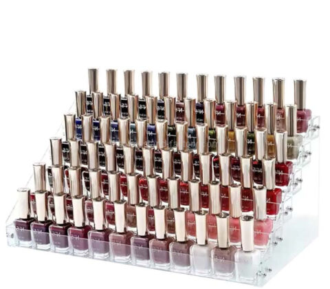 Custom acrylic 6 tiers nail polish display holders