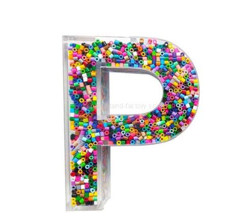 Custom acrylic P-shaped candy box