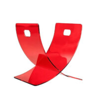 Custom acrylic X-shaped book stand holder