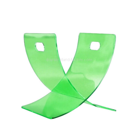 Custom acrylic X-shaped bible stand holder