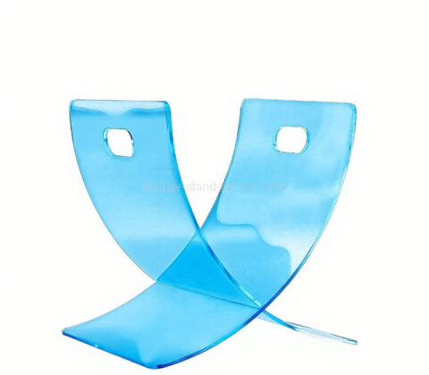 Custom acrylic X-shaped magazine holder