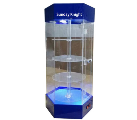 Custom acrylic retail shop 4 layers LED display cabinet