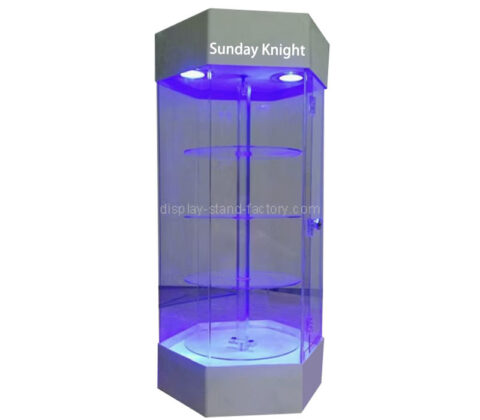 Custom acrylic counter 4 layers LED display cabinet