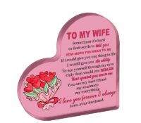 Custom acrylic her him valentines day gifts