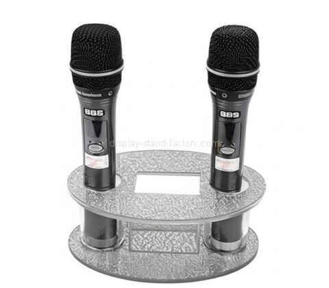 Custom acrylic microphone holder stand