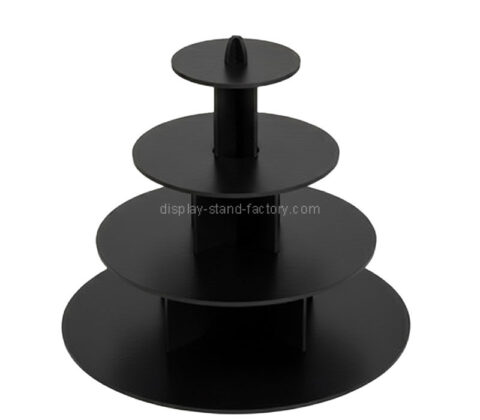 Custom acrylic 4 tiers bakeries cupcake display stands