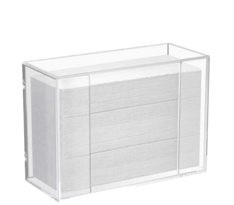 Custom acrylic wall serviette holder box