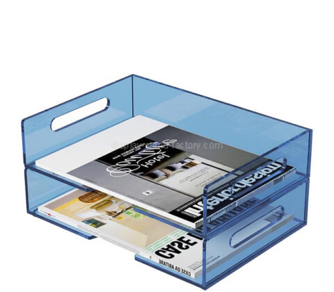 Custom acrylic desk stackable letter tray
