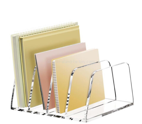 Custom acrylic 4-section file sorter holder