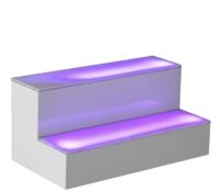 Custom acrylic bar LED wine bottels rack