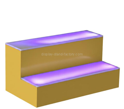 Custom acrylic bar 2 tiers LED wine bottels rack