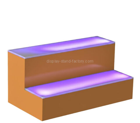 Custom acrylic KTV 2 tiers LED wine bottels rack