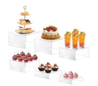 맞춤형 아크릴 파티 뷔페 음식 라이저