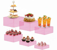 뷔페 테이블용 맞춤형 아크릴 푸드 라이저