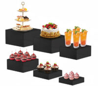 맞춤형 아크릴 뷔페 음식 라이저 및 스탠드