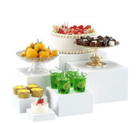 파티용 맞춤형 아크릴 뷔페 음식 라이저