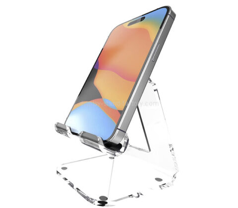 カスタムアクリル製デスクトップiPhoneホルダー